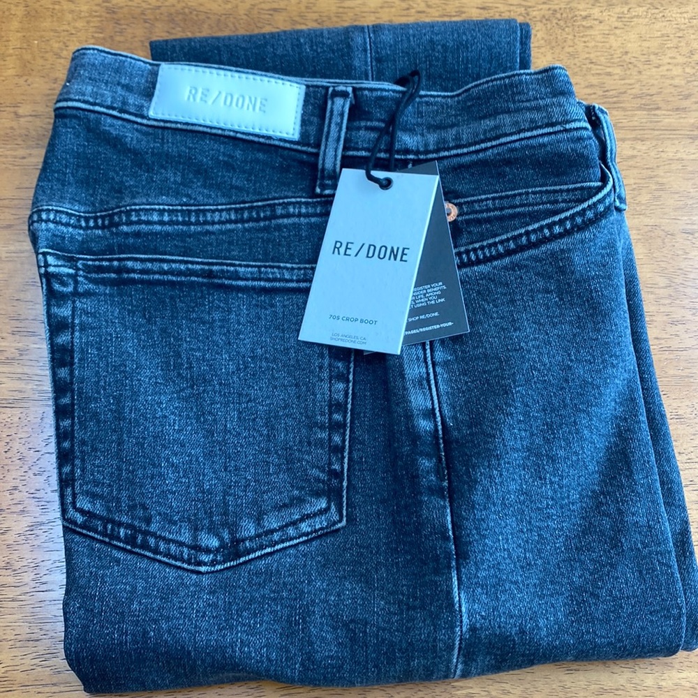 NWT RE/DONE 70s crop boot jeans.